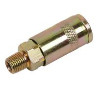 1/4 Inch BSPT Coupling Body Adaptor - Male Thread - Airflow Air Line Coupler