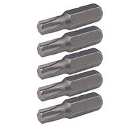 1/4 Inch Classic Bit TX, 25 mm, T7, Pack of 5