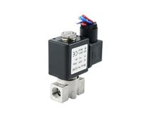 1/4 Inch DN8 VX2120-08-SS-NC Normally Closed Stainless Steel Solenoid Valve 1Pcs(DC12V,with FC8mm)