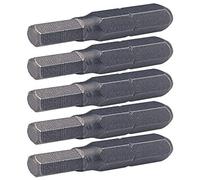 '1/4 Inch Drive Hex 3 mm Bit, 25 mm, S2 Pack of 5)