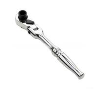 1/4 inch For MINI Ratchet Wrench with 72 Tooth Gear System and Rotatable Swivel Head for Narrow Space (Silver)