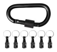 1/4 Inch Hex Shank Drill Bit Holder, 6 Pcs Portable 1/4 in Hex Shank Drill Bit Holder - Enhanced Non-Slip Bit Holder Key Chain, Lightweight Drill Bits Extension Organizer for Impact Driver