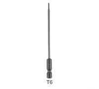 1/4 Inch Hex Shank for torx Screwdriver Bit Set, 100mm Long Security Tamper Proof Star Bits with Magnetic Head, Alloy Steel T7-T40 for Electric Drill and Hand Driver(for t6)