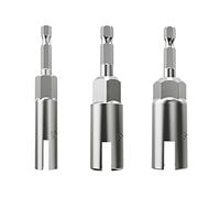 1/4 Inch Hex Shank, Slot Wing Nuts Drill Bit Socket Wrenches Tools Set,Power Wing Nut Driver Set, Drills Bits for Panel Nuts Screws Eye C Hook Bolt (3P(10 13 16))