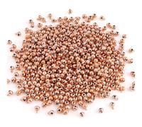 1/4 Inch Jingle Bells Small Bell Mini Bells, Tiny Crafts Bells, DIY for Christmas Home Making Ornaments Wreath Pet Decorations Bracelet Anklets Necklace Knitting Jewelry Making 120 Pcs, Rose Gold