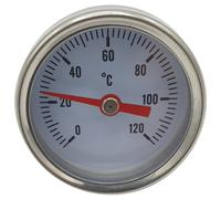 1/4 Inch Rear Entry 0-120C Thermometer Temperature Gauge 40mm Front Dial
