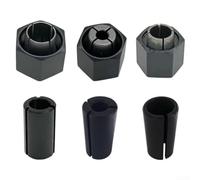1/4 Inch Router Collet Chuck Nut Self-Releasing Design | High-grade steel construction, minimizes bit run-out, fits DW618D/P, precise machining, build