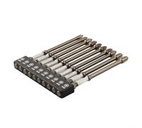 1/4 Inch Screwdriver Bit Set with Magnetic Bit Holder, 11-Piece for Torx, for Phillips, Hex, and Security Bits for Electric Drill and Screwdriver, Compatible with 1/4-Inch Hex Shank Tools(C)