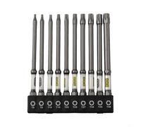 1/4 Inch Screwdriver Bit Set with Magnetic Bit Holder, 11-Piece for Torx, for Phillips, Hex, and Security Bits for Electric Drill and Screwdriver, Compatible with 1/4-Inch Hex Shank Tools(A)