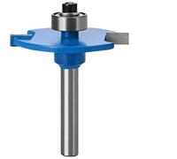1/4 Inch Shank Biscuit Joint Slot Cutter Router Bit, Large Diameter Wood Milling, 1.6 in Dia Alloy Steel T-Shaped Groove Cutter Tool for Woodworking, Board Connection