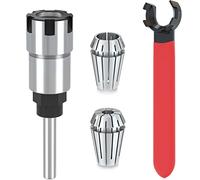 1/4 Inch Shank Router Bit Collet Extension Chuck Converter Adapter, Convert 1/8-Inch & 1/4-Inch Shank Bits with ER16 Spring Collet, ER16 M Type Collet Chuck Wrench Spanner -(Pack of 4)