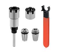 1/4 Inch Shank Router Collet Extension Rod Chuck Holder Extender Adapter Convert 1/2 Inch & 1/4 Shank Router Bit Chuck Holder Adapter