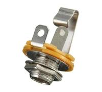 1/4 inch Stereo Output Jack,Guitar Input Jack-6.35mm,1/4" Mono Input Jack, with Washer and Nut, Mono - 10 pack