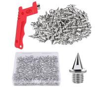 1/4 inch track tips, spikes for track, stainless steel long distance tracks with wrench, shoe accessories nail with storage box for outdoor activities