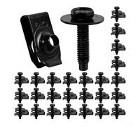 1/4 Inch U-Nut Clip and Hex Head Bolt Set 50PCS for Securing Car Bumpers Engine Covers Door Trims Grilles and Interior Panels (20pcs)