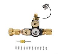 1/4 Inch Valve Core Removal Tool Kit Featuring Sight Glass Window For Hvac For Mini Split Repair Includes Double Headed Extractor And Twelve Replacement Cores