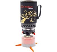 1.4-Liter Camping Stove Cooking System Propane Butane Burner Outdoor Hiking Backpacking Camp Gas Stove Fast Boil Fuel Efficient Flash Cooking