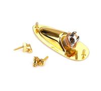 1/4" Loaded Guitar Pickup Output Plug Socket Plate And Screws Ferrule For Electric Guitar & Bass