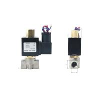 1/4" Normally Open Stainless Steel Body 2-Way Oil Acid Solenoid Valve with 2Pcs Silicon Gasket VX2120-08-SS-NO AC220V DC 12V/24V(with FC8mm,DC12V)