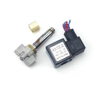 1/4"" Normally Open Stainless Steel Body 2-Way Oil Acid Solenoid Valve with 2Pcs Silicon Gasket VX2120-08-SS-NO AC220V DC 12V/24V(OneColor,with FC8mm)