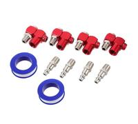 1/4 Npt Aluminium Swivel Hose Adapter Internal External Thread Connector | Straight-through Design, Enhanced Sealing, Leakproof Performance, Space-Saving Installation for Tight Workspaces