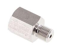 1/4'' NPT (M) x G1/2'' (F) Stainless Steel Reducer for Pressure Gauge
