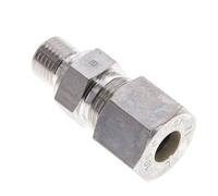 1/4'' NPT Male x 10S Stainless steel Straight Compression Fitting 630 Bar DIN 2353