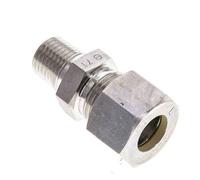 1/4'' NPT Male x 12L Stainless steel Straight Compression Fitting 315 Bar DIN 2353