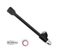 1/4" On Metal Air Chucks Compressor Tire Inflator Chuck Double Head Connector for Hose Double Head Chuck Inflator