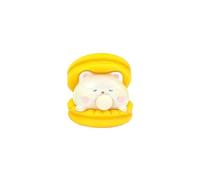 1/4 Pack Creative Cute Animal Spit Bubble Burger Stress Relief Pinch Kids Office Funny Vent Desktop Decorative Ornaments(Orange)