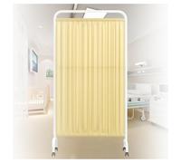 1-4 Panel Free Standing Room Partition Privacy Separator - Medical Privacy Screen Portable - Mobile Medical Privacy Screens Room Divider, Adult Foldable Room Divider(F,3-Panel)