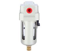 1/4" PC Air Oil Water Separator Filter, High Flow 1500L/Min Compressed Air Filter, Replacement for 1/4" Port Systems, Durable PC Material with 1.0MPa Pressure for Industrial Use