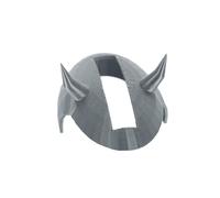 1/4 Pcs 3D Printed Vikings Chicken Helmet with Horns, Fun Warrior Hat, Great Chickens Accessory and Mini Safety Helmet, Ideal Chicken Clothes for Pet Party Wear