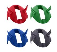 1/4 Pcs 3D Printed Vikings Chicken Helmet with Horns, Fun Warrior Hat, Great Chickens Accessory and Mini Safety Helmet, Ideal Chicken Clothes for Pet Party Wear