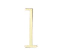 1/4 PCS 7cm/10CM Solid Brass House Numbers And Letters Gold Home Decorative English Alphabet(Gold-1pc,1)