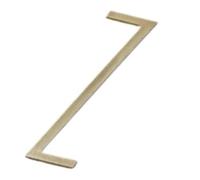 1/4 PCS 7cm/10CM Solid Brass House Numbers And Letters Gold Home Decorative English Alphabet(Gold-4pcs,Z)