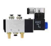 1/4" Pneumatic Control Air Solenoid Valves Type 4V210-08 + Muffler Fittings 12V DC 24V AC 110V 220V 5/2(AC380V,8mm Connector)