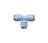 1/4" Push Fit Pipe Fittings for American Fridge and RO Unit Elbow, Tee Piece, Connectors, Valve, Tap Adapters etc (5, Tee Piece)