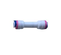 1/4" Push Fit Pipe Fittings for American Fridge and RO Unit Elbow, Tee Piece, Connectors, Valve, Tap Adapters etc (10, None Return Straight)