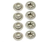 1/4" Push on Pushnut Caps, 8 Pcs 1/4" Axle Cap Nut Spring Steel Truck Nuts Push-Nuts for Handtrucks Lawn Vehicles and Rolling Boxes