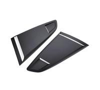 1/4 Quarter Car Rear Side Window Louver Side Vent Scoop Cover Trim Side Vent Scoop Cover Compatible For Ford Mustang 2015-2020 2Dr(Matte Black)