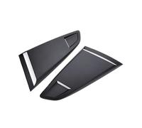 1/4 Quarter Car Rear Side Window Louver Side Vent Scoop Cover Trim Side Vent Scoop Cover Compatible For Ford Compatible For Mustang 2015-2020 2Dr(Matte Black)