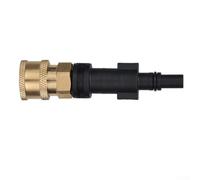 1/4 Quick Connect Foam Adapter for Pressure Washer - Rust-Resistant Plastic Soap Dispenser Joint for Car Wash & Garden Hose Cleaning Accessories Black(D)