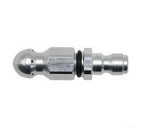 1/4" Quick Connect Sewer Nozzle for Drain Cleaning - Metal Jetting Nozzle with 1 Forward + 6 Rear Jets, Compatible with Pressure Washer Hoses, 57