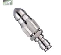 1/4" Quick Connect Stainless Nozzle Set, High-Pressure Rotating Spray Tip, Drain Cleaning Nozzles, Sewer Cleaning and Unclogging Head (1Pcs)