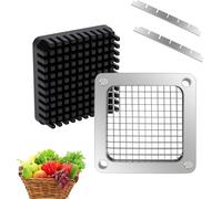 1/4'' Replacement Chopper Blade & Pusher - for Vegetable, Fruit & French Fry Cutting Machines, Silver
