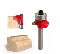 1/4" Round Over Router Bit - 19.48mm Diameter Carbide Chamfer Cutter, 6.35mm Hex Shank, 8mm Cutting Depth, Wood & Metal Trimming Tool