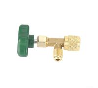 1/4 SAE Brass Refrigeration Can Tap Valve Opener for Air Conditioning Systems - Compatible Having R410a R22 R134a Leak-Proof Neoprene Gasket Stainless Steel Brass Construction