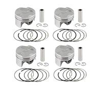 1/4 Set Motorcycle Engine Piston Rings Kit Bore STD +50 +100 Size 67 67.50 68mm For CBR600 F5 2003 2004 2005 2006 CBR 600(4 Sets 67mm)