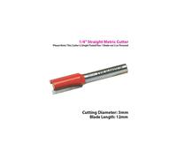 1/4" SHANK 3mm x 12mm Tungsten Carbide Straight Router Bit Worktop Wood Cutter